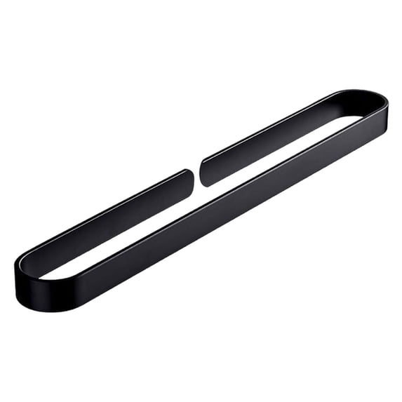 Modern Aluminium Alloy Bathroom Towel Bar, Wall Mounted Towel Holder Rack Organizer with Stable Structure, Easy Installation for Small Bathroom (Black/White, 4 Sizes)