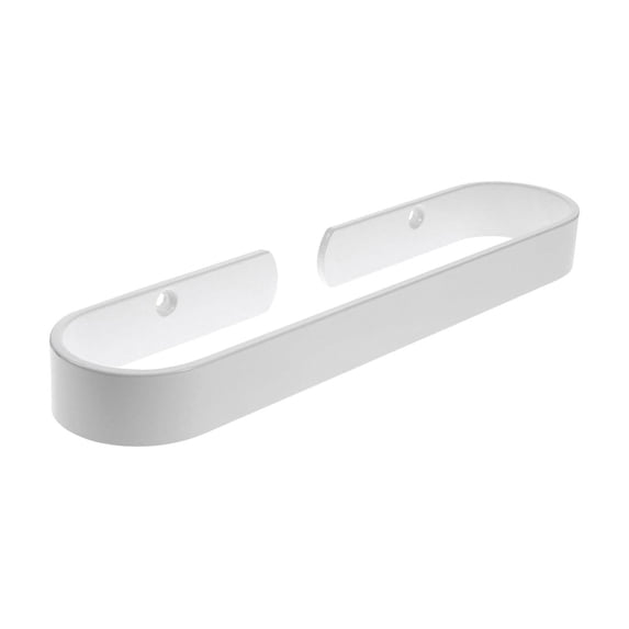 Modern Aluminium Alloy Bathroom Towel Bar, Wall Mounted Towel Holder Rack Organizer with Stable Structure, Easy Installation for Small Bathroom (Black/White, 4 Sizes)