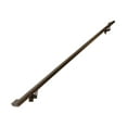 thumbnail image 1 of Modern Aluminum Handrail Grab Bar Kit, Adjustable Steel Brackets Included, Returns to Wall, 5 Foot Handrail, Bronze, 1 of 6