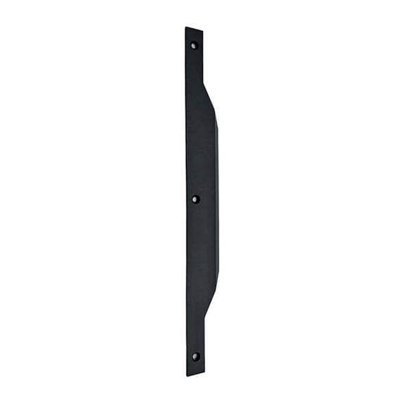 Modern Aluminum Thin Metal Black Pull Handle - Single