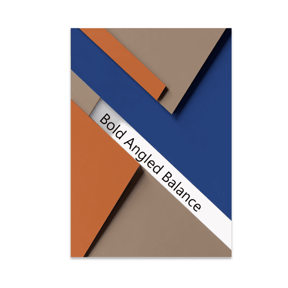 Modern Angle Forms Abstract Art - Home Decor Enthusiast - 13x19 Poster Print