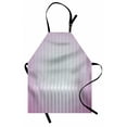 thumbnail image 1 of Modern Apron Vertical Wave like Lines Display in Vibrant Colors Computer Graphic Paint Print, Unisex Kitchen Bib Apron with Adjustable Neck for Cooking Baking Gardening, Dried Rose Blue, by Ambesonne, 1 of 3