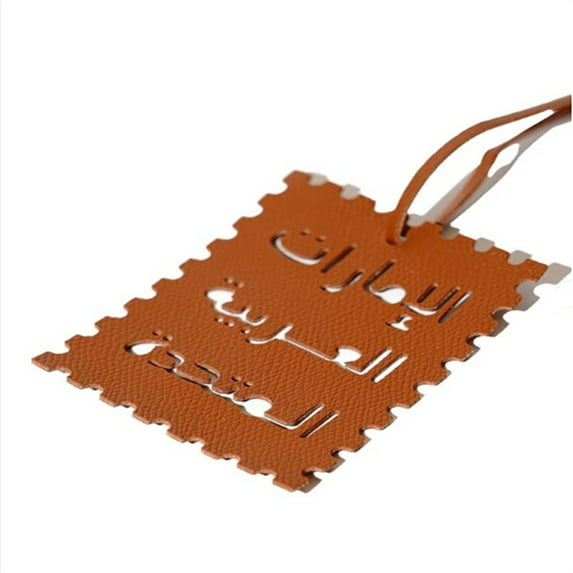 Modern Arabic Letter Key Holder Lightweight PU Leather Keychain Ornament Multiple Color Gift