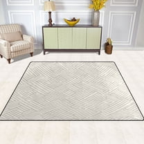 Modern Area 63''x48'' Plush Memory Foam Bath Mat, Soft, Absorbent, Non Slip, Durable