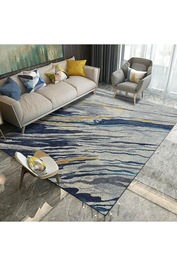 Modern Area Rugs Abstract Pattern Soft Polyester Area Rug, 40*60cm (3 Count)