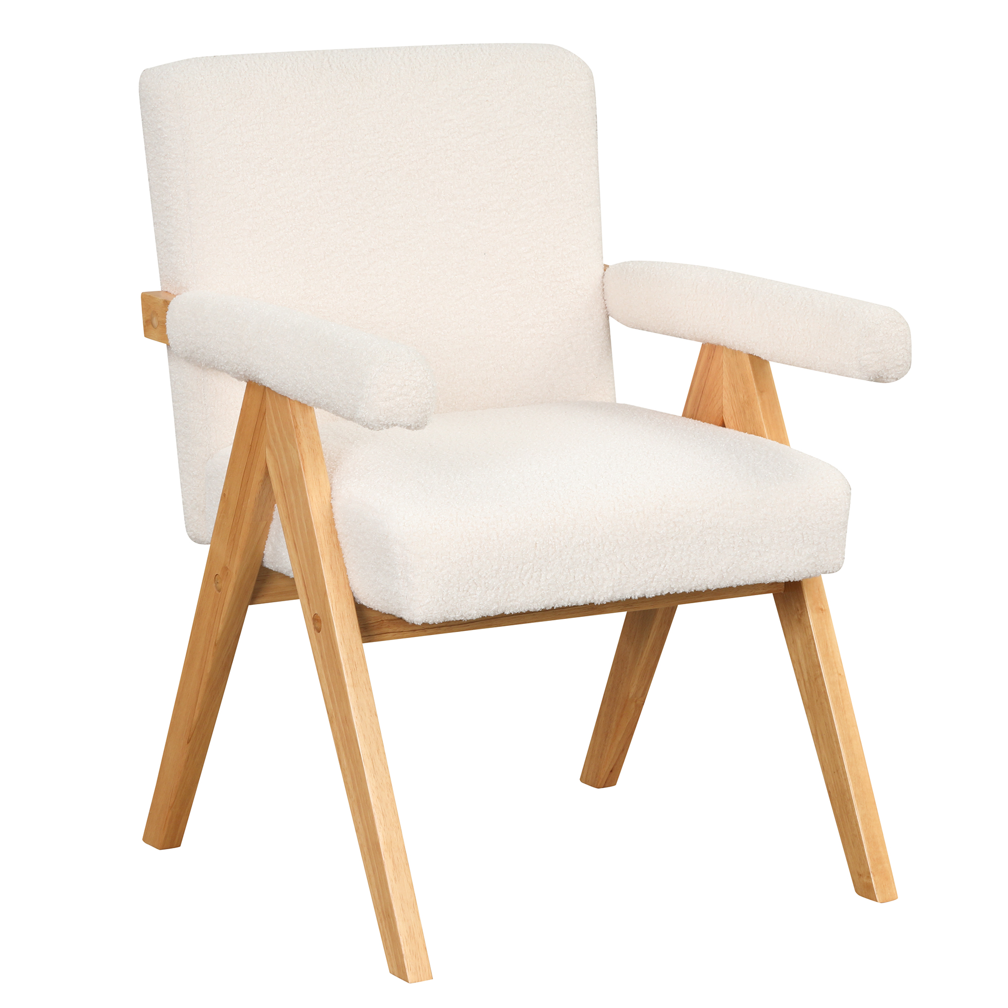 Modern Arm Chair Set of 2,Chair set with Solid Wood Frame, Altay Velvet