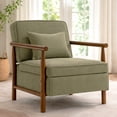 thumbnail image 1 of Modern Accent Chair with Hidden Storage, LEGAHOME Corduroy Antique Green Arm Chair for Living Room with Solid Wood Frame, Comfy Armchair Reading Chair for Corner, 1 of 11