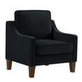 thumbnail image 1 of Modern Armchair, Living Room Single Seat Sofa Chair with Wooden Legs, Upholstered Velvet Accent Chair for Living Room, Bedroom, 1 of 10