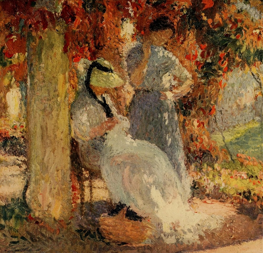 Modern Art 1917 Outdoor scene Canvas Art - Henri Martin (24 x 36)