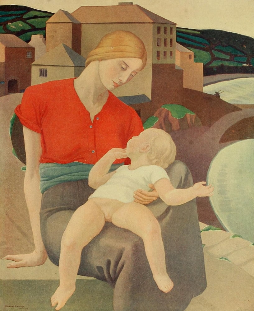 Modern Art 1917 The Virgin of the harbour Canvas Art - Ernest Procter (24 x 36)