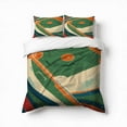 thumbnail image 1 of Modern Art Abstract Baseball Field Bedding Set 3 Pcs Soft Microfiber Quilt Cover For Bedroom Decor, Comforter Cover With 2 Pillowcase, 1 of 5