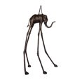 thumbnail image 1 of Nifao Modern Art Brown Patina Tall Elephant Bronze Statue – Garden Outdoor Decor Sculpture, 26"L x 27"W x 67"H, 1 of 10