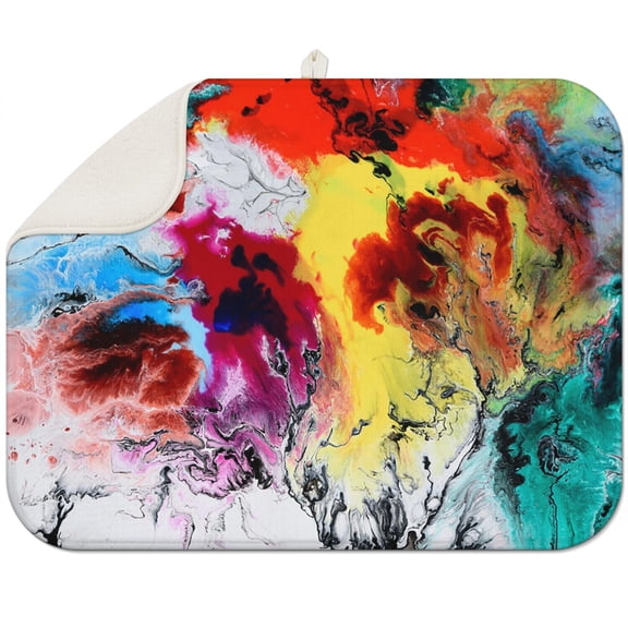 Modern Art Deco Dish Drying Mat – Stylish Design, Elevates Your Kitchen Aesthetic