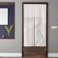 thumbnail image 1 of Modern Art Door Curtain, Abstract Art Black Line Pattern Modern Simple Door Curtain, Suitable for Home Kitchen Door Decoration, 1 of 5