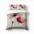 thumbnail image 1 of Modern Art Flower Pattern Bedding Set 3 Pcs Soft Microfiber Quilt Cover For Bedroom Decor, Comforter Cover With 2 Pillowcase, 1 of 5