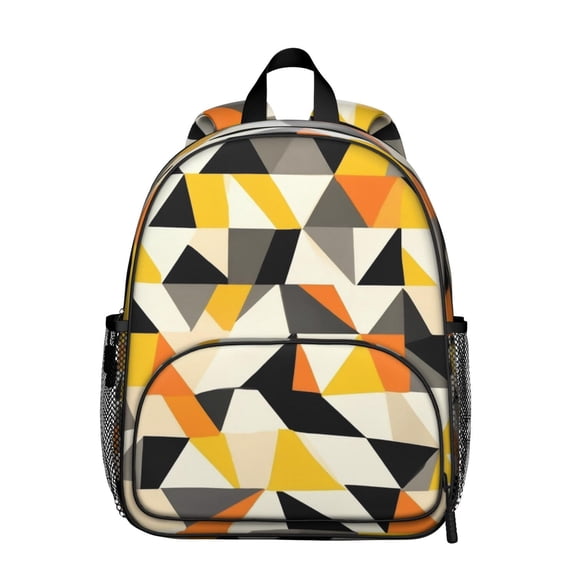 Modern Art Geometric Backpack Backpack for School,Cute School Bag,Schoolbag with Adjustable Shoulder Straps & Padded Back,13.8"x11.4"x6"