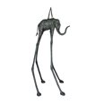 thumbnail image 1 of Nifao Modern Art Green Patina Tall Elephant Bronze Statue – Garden Outdoor Decor Sculpture, 26"L x 27"W x 67"H, 1 of 11