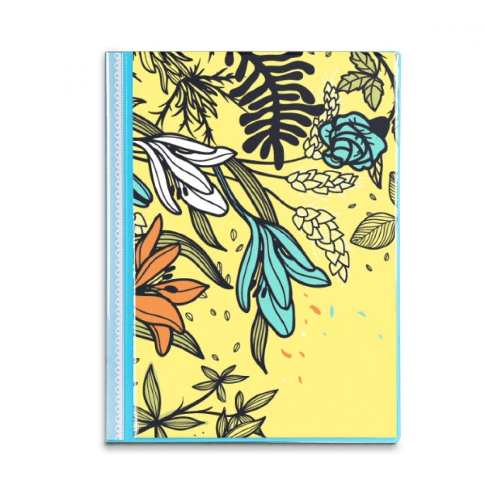 Drawing Pattern Protector Modern Art Lily Flowers s Drawing Book Sheet Protectors Portfolio ...