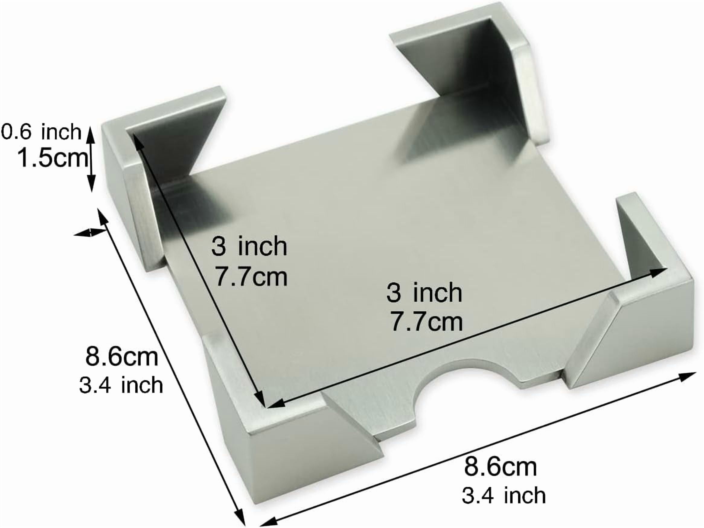 Modern Art Note Holder Dispenser - St209 Stainless Steel Satin  Desktop Office Supply Pad Desk Accessory Organizer Memo Note Dispenser Holiday  Gift