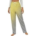 thumbnail image 1 of Modern Art Yellow Gray Gradient Winter Female Pants Flannel High Waist Women Pants Lady Warm Straight Leg Plush Trousers, 1 of 7