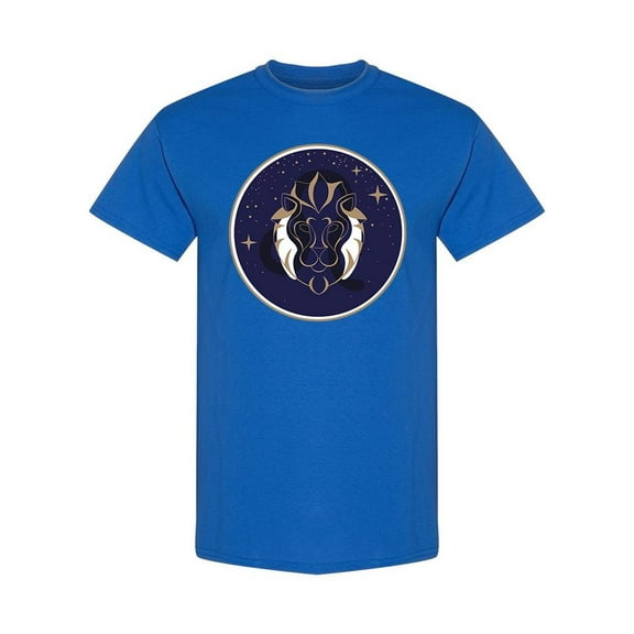 Modern Astrology Leo Zodiac Sign T-Shirt Men -Image by Shutterstock, Male Small