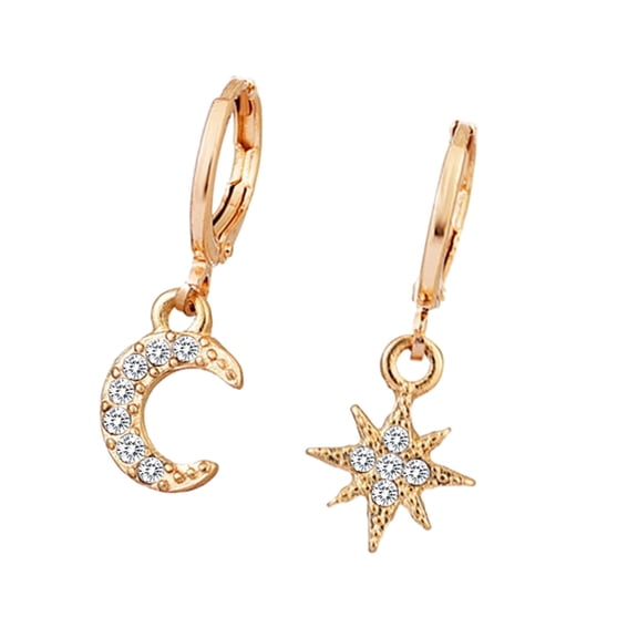 Modern Asymmetric Hoop Earrings Trendy Party Accessories Gift For Her Multiple Color Options