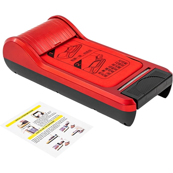 Modern Automatic Shoe Cover Dispenser Disposable with 1 Roll of Shoe Covers - Red
