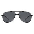 thumbnail image 1 of Modern Aviator Sunglasses Flat Top High Bridge Metal Frame UV400 Black, Black, 1 of 4