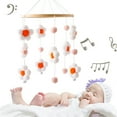 thumbnail image 1 of Modern Baby Crib Mobile Soothing Musical Toy With Secure Attachment For Hearing And Visual Development Stimulation, 1 of 4