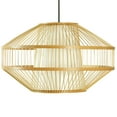thumbnail image 1 of Modern Bamboo Lantern Pendant Lamp Hanging Light Shade for Entryway and Living Room, 1 of 9