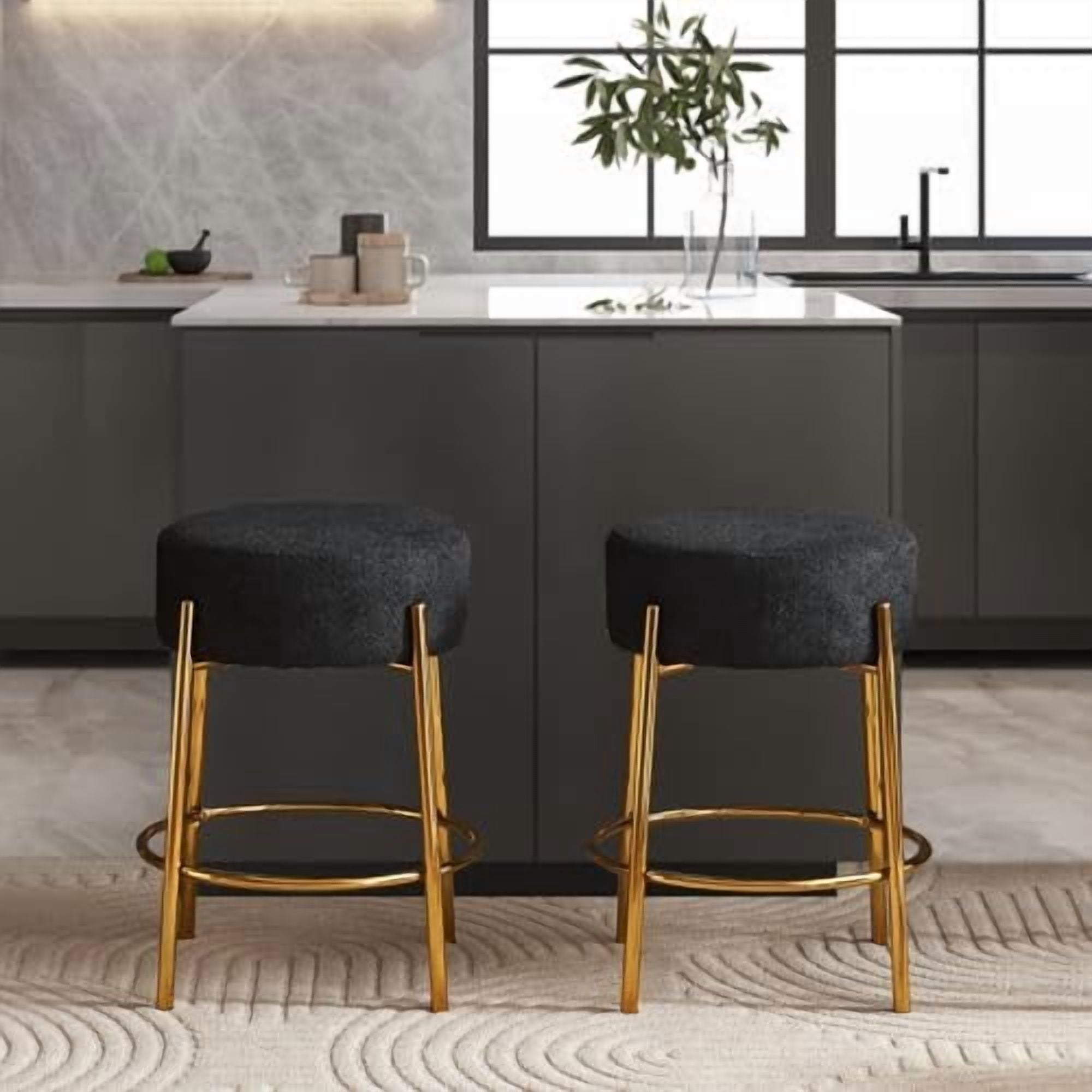 Modern Bar Stools Set of 2,24
