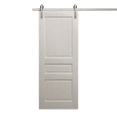 thumbnail image 1 of Modern Barn Door 30 x 96 inches | Ego 5012 Painted White Oak | 6.6FT Silver Rail Track Heavy Hardware Set | Solid Panel Interior Doors, 1 of 5