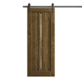 thumbnail image 1 of Modern Barn Door 32 x 80 inches | Ego 5014 Marble Oak | 6.6FT Rail Track Heavy Hardware Set | Solid Panel Interior Doors, 1 of 5