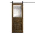 thumbnail image 1 of Modern Barn Door 32 x 96 inches | Ego 5011 Marble Oak | 6.6FT Rail Track Heavy Hardware Set | Solid Panel Interior Doors, 1 of 5
