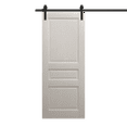 thumbnail image 1 of Modern Barn Door 32 x 96 inches | Ego 5012 Painted White Oak | 6.6FT Rail Track Heavy Hardware Set | Solid Panel Interior Doors, 1 of 5