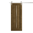 thumbnail image 1 of Modern Barn Door 42 x 96 inches | Ego 5014 Marble Oak | 8FT Silver Rail Track Heavy Hardware Set | Solid Panel Interior Doors, 1 of 5