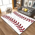 thumbnail image 1 of Modern Baseball Field Pattern Area Rugs Green Carpet Suitable for Living Room Kitchen Bedroom Laundry Room Home Decorations, 1 of 6