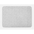 thumbnail image 1 of Modern Bath Mat, Geometric Triangles Abstract Futuristic Molecule Style Hipster Art, Plush Bathroom Decor Mat with Non Slip Backing, 29.5" X 17.5", Pearl and Dark Grey, by Ambesonne, 1 of 2