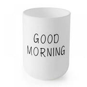 Toothbrushes Cup Toothbrush Holder Unbreakable Tumbler Cup Reusable Drinking Glasses for Bathroom Living Room Makeup Brushes,Creative Concise Soft and Easy to Grip