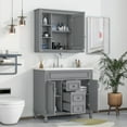 Modern Bathroom Furniture Set, 36" Bathroom Vanity with Top Sink, 35