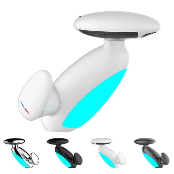 Modern Bathroom Sink Faucet with Pull-Out Sprayer & LED Light  Single Handle Hot/Cold Water Tap for Home Vanities, Basin Sinks, Rotatable Copper Design