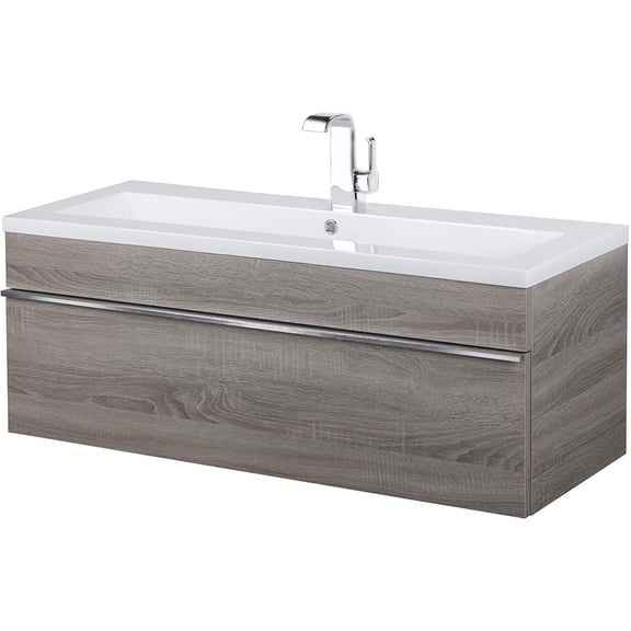 Modern Bathroom Vanity 48 Inch " Wall Mount Floating Design " Dorato Finish