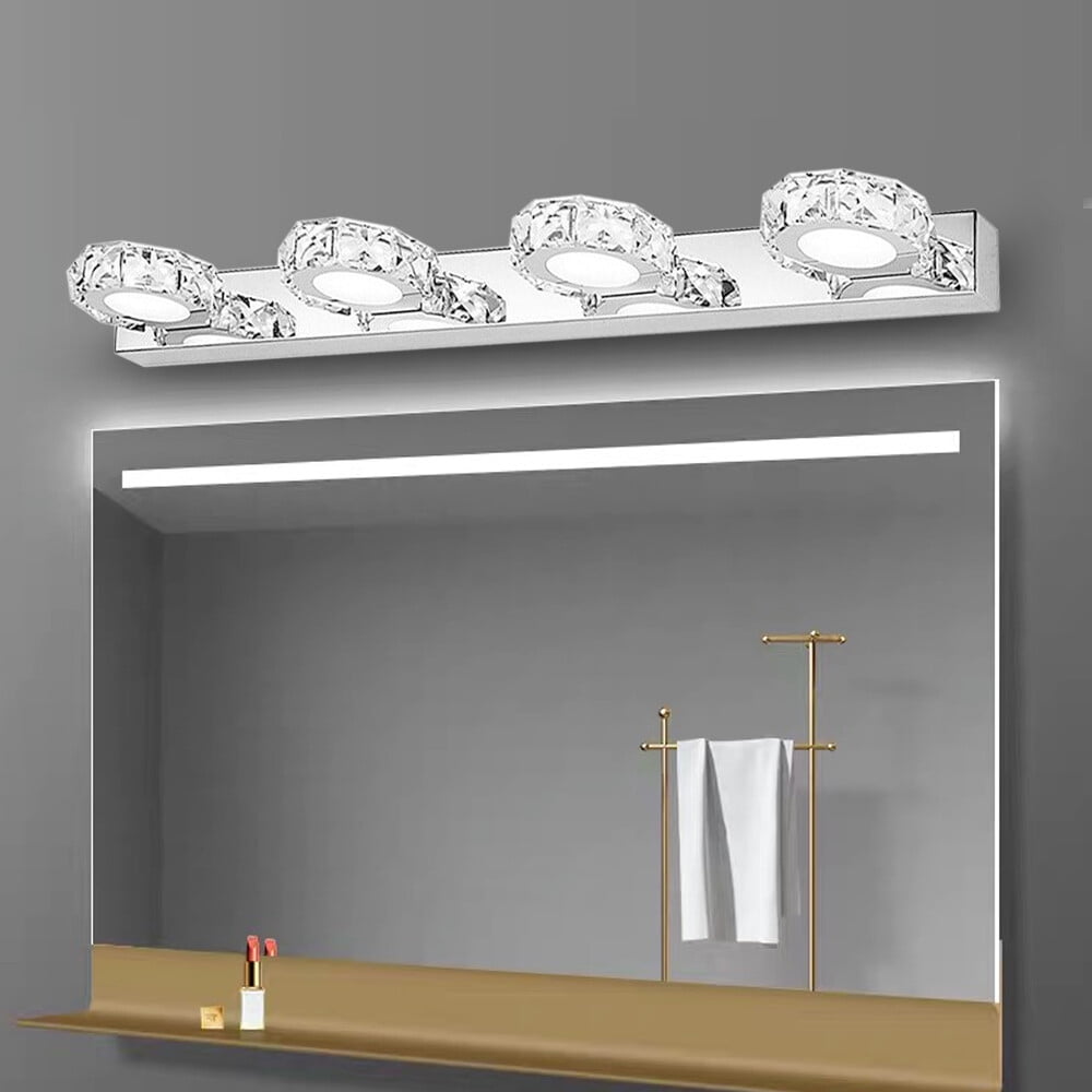 Modern Bathroom Vanity LED  Light Make Up Wall Front Toilet Mirror Lamp Fixture Silver White for Murals