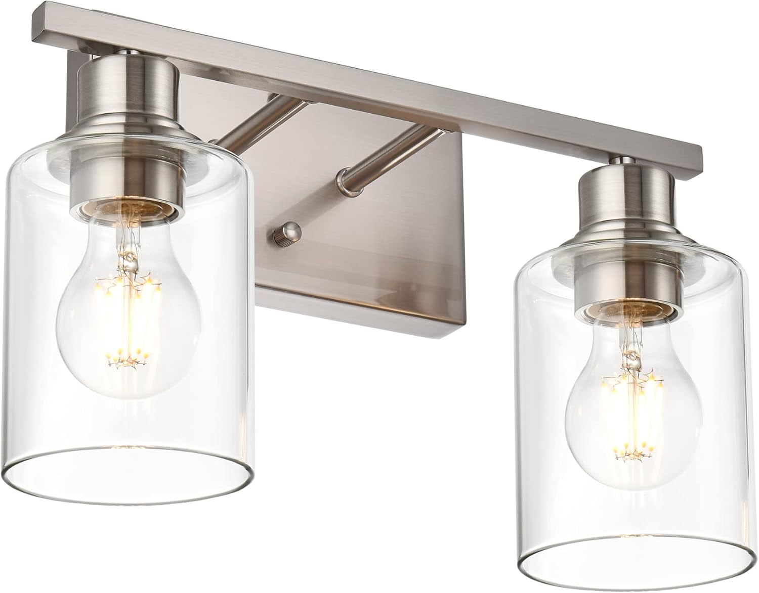 Modern Bathroom Vanity Light, 2 Light Industrial Wall Sconces in ...
