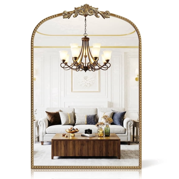 40"x30" High Definition Flat Half Body Mirror, Wall Mount or Tabletop Standing, Easy to Install for Bedroom Dorm Bathroom