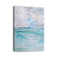 thumbnail image 1 of Modern Bathroom Wall Art, 12x16 inch Abstract Blue Ocean - Enhance Coastal Themed Home Décor with Sunrise & Sunset Artwork, 1 of 7