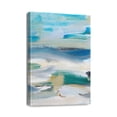 thumbnail image 1 of Modern Bathroom Wall Art, 12x16 inch - Abstract Blue Ocean Sunrise & Sunset for Sea-Lake Themed Home Decor, 1 of 7