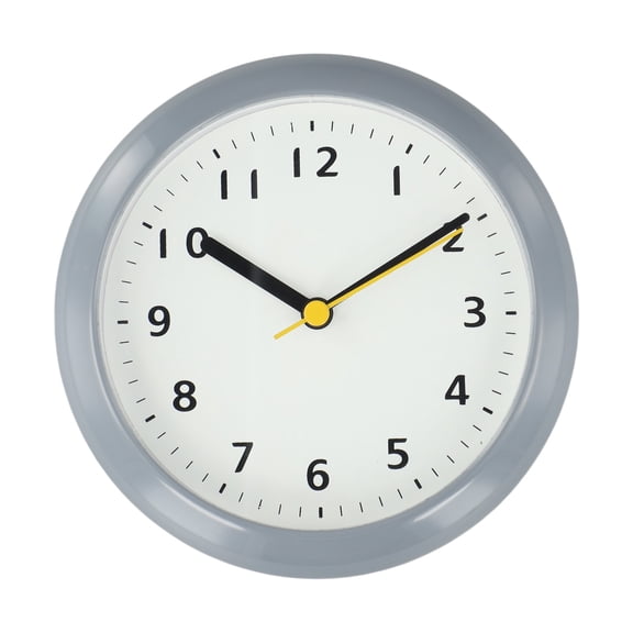 Modern Bathroom Without Punching Suction Cup Wall Clock Waterproof Mute