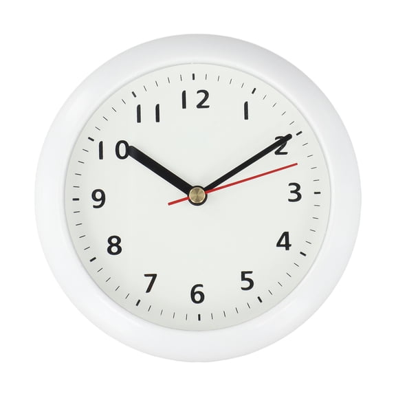 Modern Bathroom Without Punching Suction Cup Wall Clock Waterproof Mute