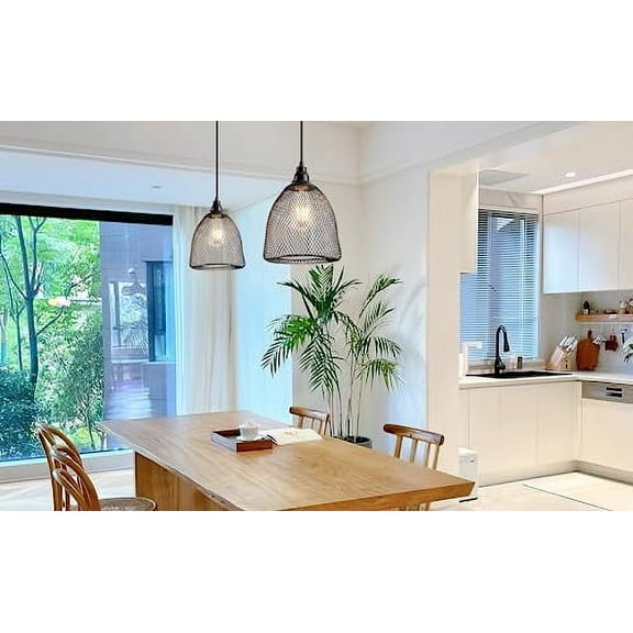 Modern Battery Operated Remote Pendant LightCeiling Hanging Light Fixture Battery Powered BulbNordic Style Pendant Lamp Not Hardwired,for Kitchen Dining Room Bedroom Living Room